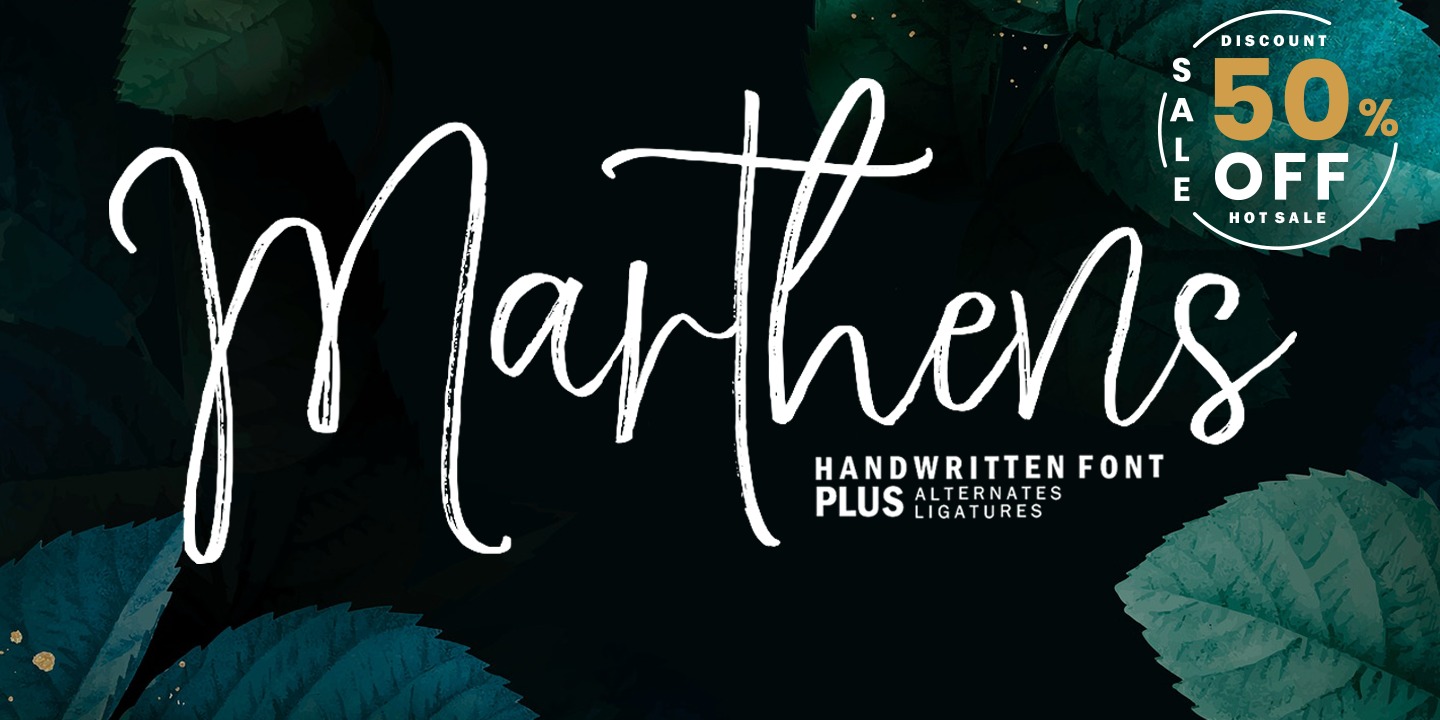 Marthens Regular Font preview